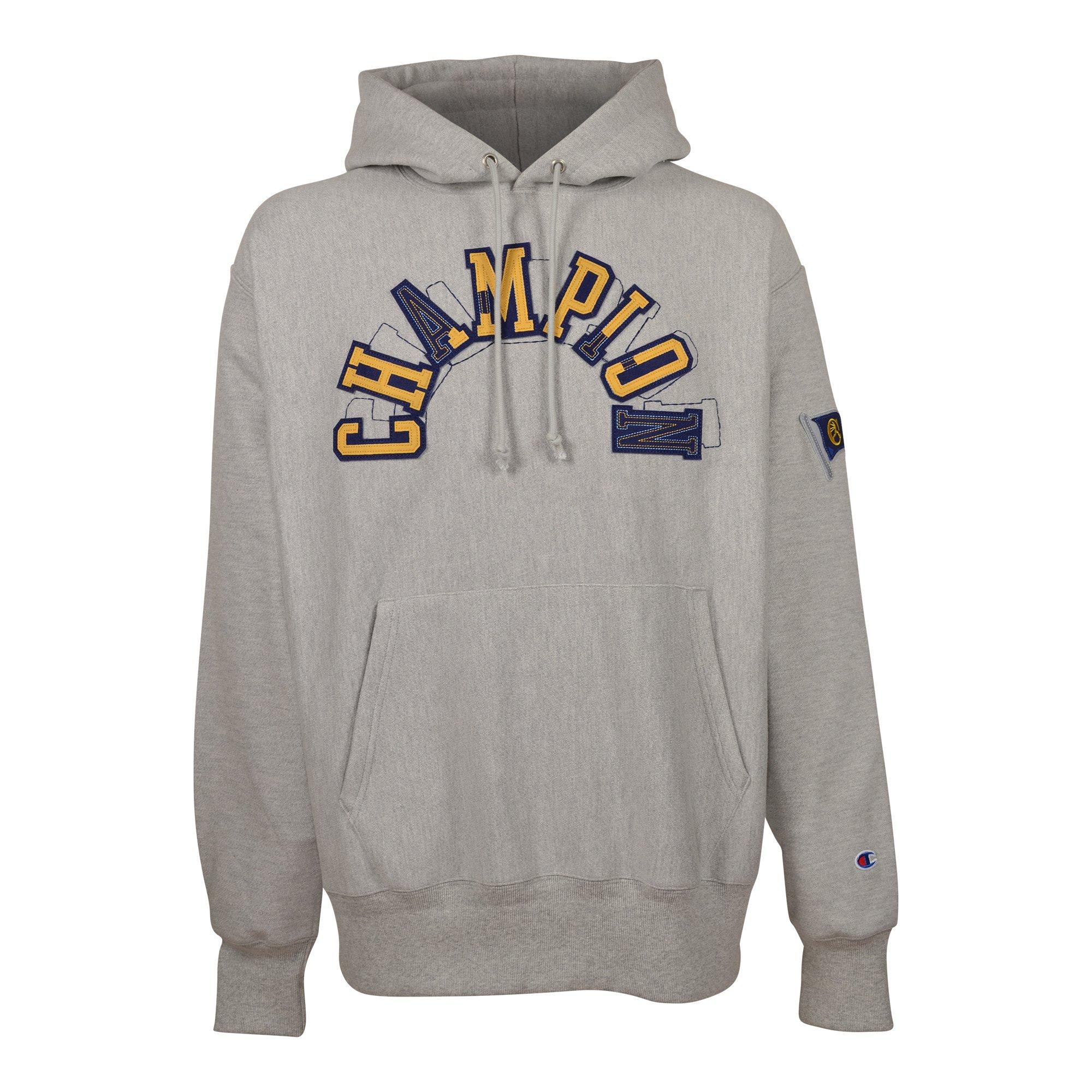 Champion Men's Vintage Collegiate Reverse Weave Hoodie - Grey